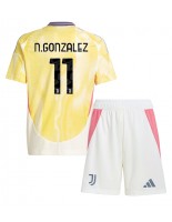 Juventus Nicolas Gonzalez #11 Vieraspaita Lasten 2024-25 Lyhythihainen (+ shortsit)